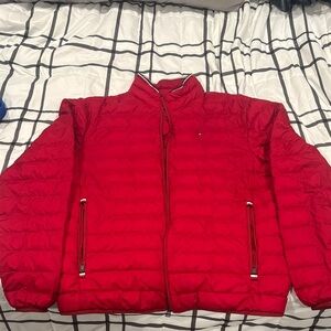 Tommy Hilfiger Vibrant Red Quilted Jacket